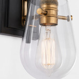 Varaluz - V68043BKAGB - One Light Wall Sconce - Bromyard - Matte Black / Vintage Brass