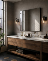 Varaluz - V68043BKAGB - One Light Wall Sconce - Bromyard - Matte Black / Vintage Brass