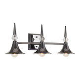 Varaluz - V67921BC - Three Light Bath Vanity - Tromba - Black Chrome