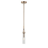 Varaluz - P67862BB - One Light Pendant - Foxwich - Brushed Brass