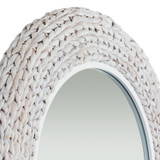 Varaluz - 457MI40MWW - Wall Mirror - Athena - Matte White/Whitewash Seagrass
