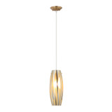 Varaluz - AC1070SG - One Light Pendant - Chroman Empire - Satin Gold