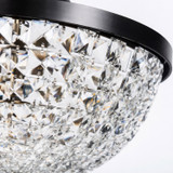 Varaluz - 573S03BLK - Three Light Semi-Flush Mount - Crystal Baller - Heritage Black
