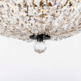 Varaluz - 573S03BLK - Three Light Semi-Flush Mount - Crystal Baller - Heritage Black