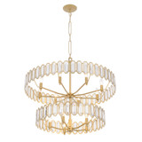 Varaluz - 572P13BK - 13 Light Pendant - Drama Club - Brass Kisser