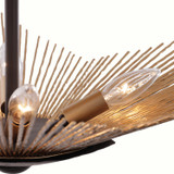 Varaluz - 570S03DBFG - Three Light Semi-Flush Mount - Aristocrat - Dark Bronze / French Gold