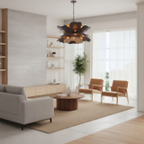 Varaluz - 567P13MDBFG - 13 Light Pendant - Botanic Panic - Dark Bronze / French Gold