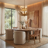 Varaluz - 563P09BK - Nine Light Pendant - Zanara - Brass Kisser