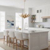 Varaluz - 563P03BK - Three Light Pendant - Zanara - Brass Kisser