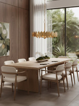 Varaluz - 560C05BK - Five Light Pendant - Petal Reign - Brass Kisser