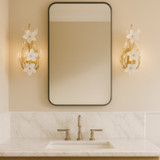 Varaluz - 558W02FG - Two Light Wall Sconce - Petal Court - French Gold