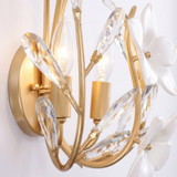 Varaluz - 558W02FG - Two Light Wall Sconce - Petal Court - French Gold