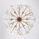 Varaluz - 558P09FG - Nine Light Pendant - Petal Court - French Gold