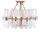 Varaluz - 557S04HG - Four Light Semi-Flush Mount - Aurora - Havana Gold