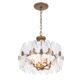 Varaluz - 557S04HG - Four Light Semi-Flush Mount - Aurora - Havana Gold