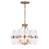 Varaluz - 557S04HG - Four Light Semi-Flush Mount - Aurora - Havana Gold