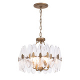 Varaluz - 557S04HG - Four Light Semi-Flush Mount - Aurora - Havana Gold
