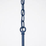 Varaluz - 536N03FBBRZ - Three Light Linear Pendant - Brasserie - French Blue/Heritage Bronze