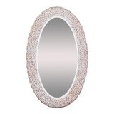 Varaluz - 457MI24MWW - Wall Mirror - Athena - Matte White/Whitewash Seagrass