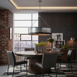 Varaluz - 323P06OG - Six Light Pendant - Cannery - Ombre Galvanized