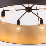 Varaluz - 323P06DBFG - Six Light Pendant - Cannery - Dark Bronze / French Gold