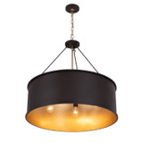Varaluz - 323P05DBFG - Five Light Pendant - Cannery - Dark Bronze / French Gold