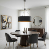 Varaluz - 323P05DBFG - Five Light Pendant - Cannery - Dark Bronze / French Gold