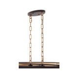 Varaluz - 323N06DBFG - Six Light Pendant - Cannery - Dark Bronze / French Gold