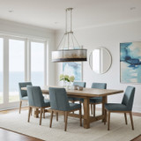 Varaluz - 323N05OG - Five Light Linear Pendant - Cannery - Ombre Galvanized