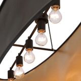 Varaluz - 323N05DBFG - Five Light Linear Pendant - Cannery - Dark Bronze / French Gold