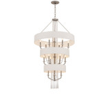 Varaluz - 270P15TR - 15 Light Pendant - Barcelona - Transcend Silver