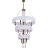 Varaluz - 270P15BK - 15 Light Pendant - Barcelona - Brass Kisser