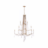 Varaluz - 270C12BK - 12 Light Chandelier - Barcelona - Brass Kisser