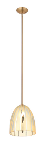 Varaluz - 1070P01SG - One Light Pendant - Chroman Empire - Satin Gold