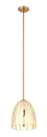 Varaluz - 1070P01SG - One Light Pendant - Chroman Empire - Satin Gold