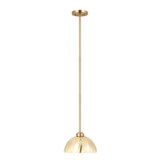 Varaluz - 1070P01MSG - One Light Pendant - Chroman Empire - Satin Gold