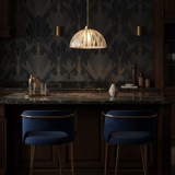 Varaluz - 1070P01LSG - One Light Pendant - Chroman Empire - Satin Gold