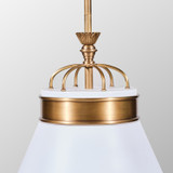 Varaluz - 549P01WHTBRZ - One Light Pendant - Savarin - Heritage White/Heritage Bronze