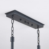 Varaluz - 536N04ZNCBRZ - Four Light Linear Pendant - Brasserie - Blackened Zinc/Heritage Bronze