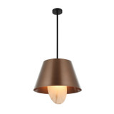 Varaluz - 529P04BGMB - Four Light Pendant - Rock On - Brontourage/Matte Black