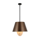 Varaluz - 529P04BGMB - Four Light Pendant - Rock On - Brontourage/Matte Black