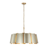 Varaluz - 518P08SSBS - Eight Light Pendant - Peep Show - Sunwashed Silver/Brushed Sienna