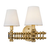 Varaluz - 360B02FG - Two Light Bath - Nevis - French Gold