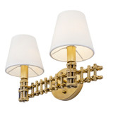 Varaluz - 360B02FG - Two Light Bath - Nevis - French Gold
