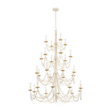 Varaluz - 350C28CW - 28 Light Chandelier - Brentwood - Country White