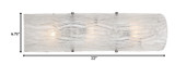 Varaluz - AC1105 - Three Light Wall Sconce - Brilliance - Chrome