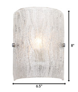 Varaluz - AC1101 - One Light Wall Sconce - Brilliance - Chrome