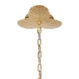 Varaluz - 901C06FGN - Six Light Chandelier - Banana Leaf - French Gold/Natural Seagrass