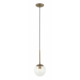 Varaluz - 612740 - One Light Mini Pendant - Mid-Century - Antique Brass