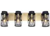 Varaluz - 612660 - Four Light Bath - Harlequin - Warm Bronze/Gold